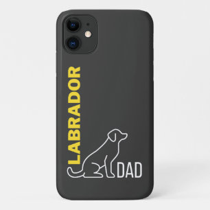 Capa Para iPhone 11 Pai Labrador, Presente de Pai de Cão, Cachorro de