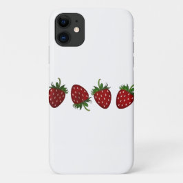 Capa Para iPhone 11 Painel de Morango