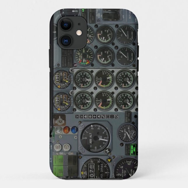Capa Para iPhone 11 Painel Instrumentos de Cockpit (Verso)