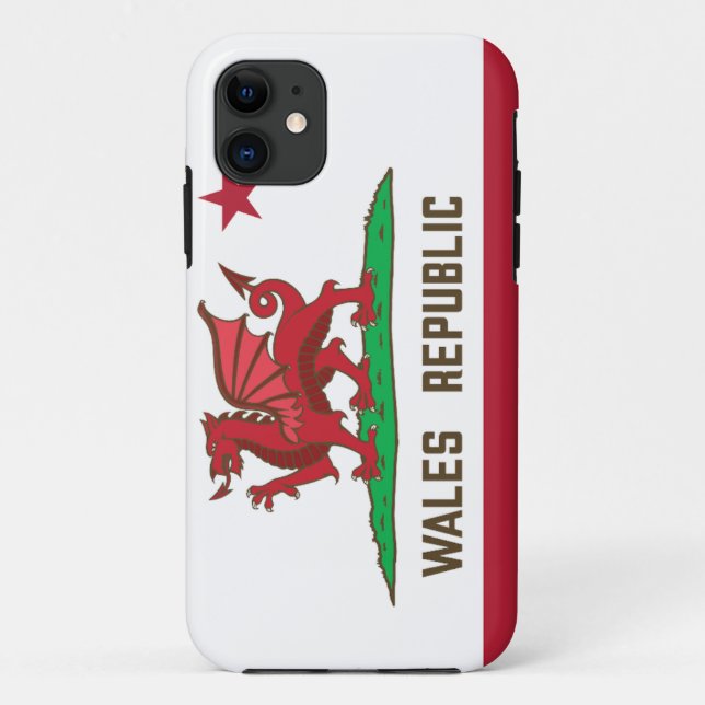 Capa Para iPhone 11 País de Gales Dragon Flag Welsh Pride (Verso)