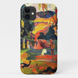 Capa Para iPhone 11 Paisagem de Gauguin com caso de Peacocks iPhone 5