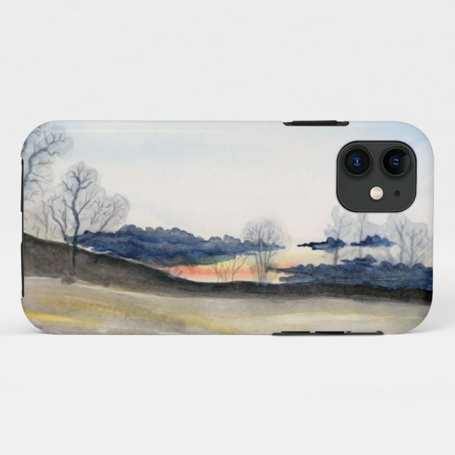 Capa Para iPhone 11 Paisagem de inverno (Verso (horizontal))