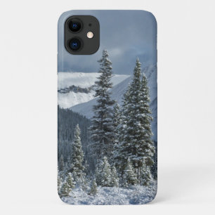 Capa Para iPhone 11 Paisagem De Inverno Bonita - Montanhas Árvores Ne