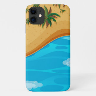 Capa Para iPhone 11 Paisagem de praia