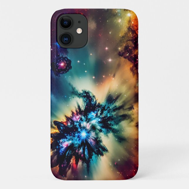 Capa Para iPhone 11 Paisagem mística mesmerizada mística brilhante de  (Verso)