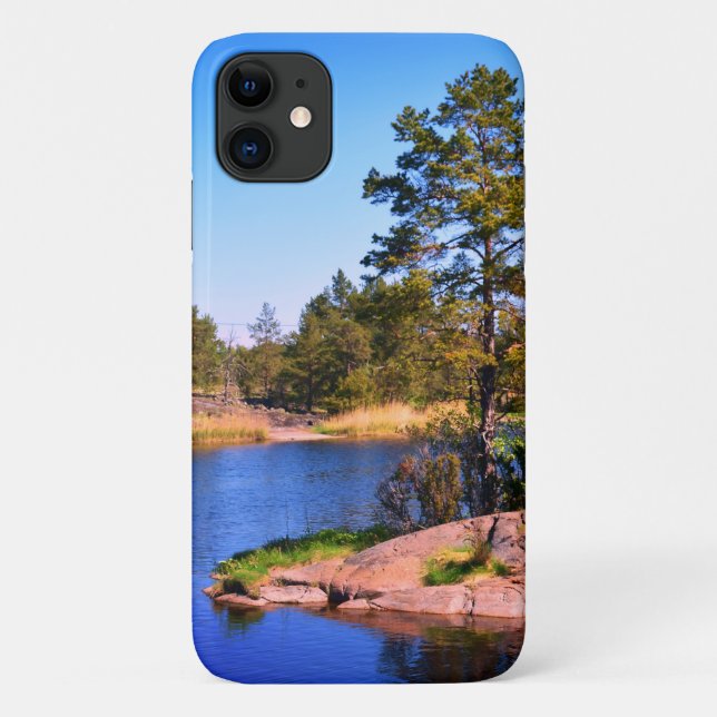 Capa Para iPhone 11 Paisagem sueca (Verso)