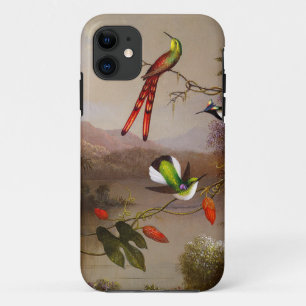 Capa Para iPhone 11 Paisagem tropical com dez beija-flores