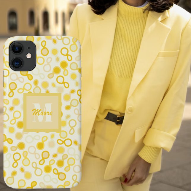 Capa Para iPhone 11 Paisley amarelo feminino para Dia de as mães ou An (Hybrid Paisley Tightly scattered – Yellow Hues Ombre Case-Mate by Leapfroglisics Shop)