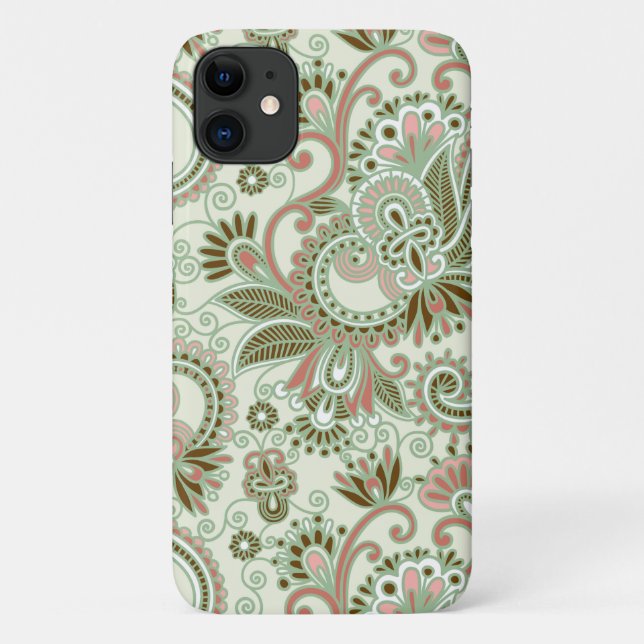 Capa Para iPhone 11 Paisley Pattern, Persa Paisley, Oriental Paisley (Verso)