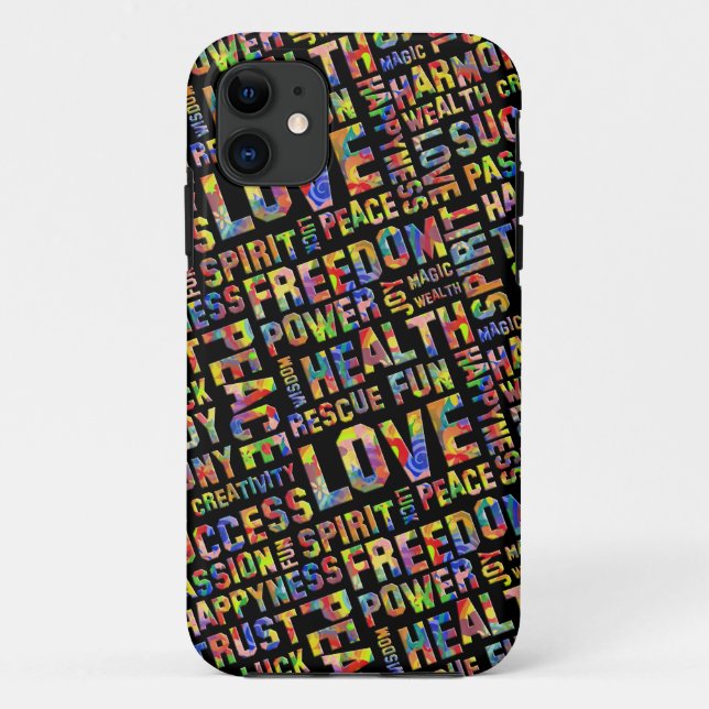 Capa Para iPhone 11 Palavras Do Espírito/Pensamento Positivo 1 (Verso)