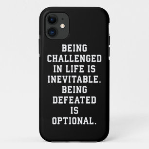 Capa Para iPhone 11 Palavras Inspiracionais - Desafio vs Derrota