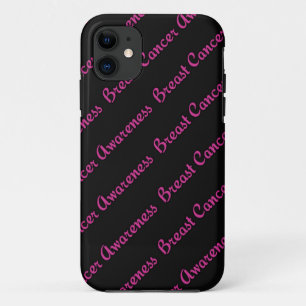 Capa Para iPhone 11 Palavras/Papel de parede...Cancer de mama