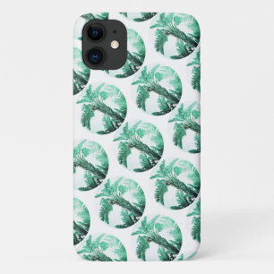 Capa Para iPhone 11 Pale Green Banana Tree Leaf iPhone 11 Case