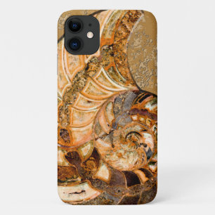 Capa Para iPhone 11 "Paleo-chique" Cleoniceras Cleon Fóssil de Ammonit