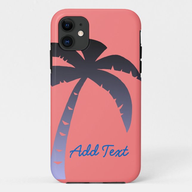 Capa Para iPhone 11 Palmeira personalizada (Verso)