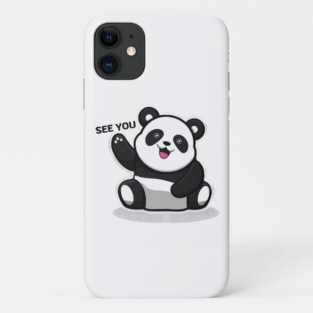 Capa Para iPhone 11 panda bonitinho (Verso)