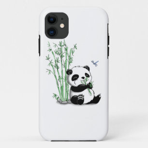 Capa Para iPhone 11 Panda que come o bambu
