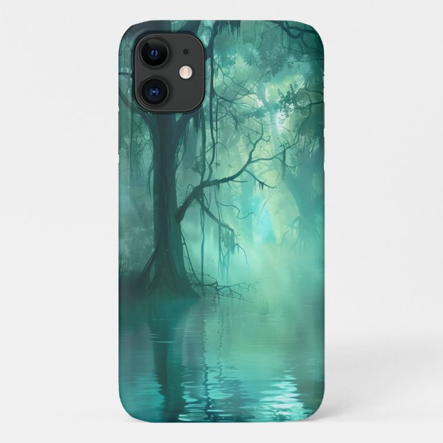 Capa Para iPhone 11 Pântano Verde assustador (Verso)
