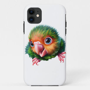 Capa Para iPhone 11 Papagaio-Bebê Colorido de Kawaii