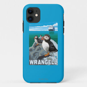 Capa Para iPhone 11 Papagaio-do-mar & navio de cruzeiros - Wrangell,