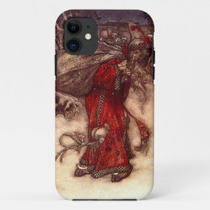 Capa Para iPhone 11 Papai Noel Arthur Rackham