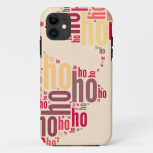 Capa Para iPhone 11 Papai Noel falou nuvem Ho Ho Ho Ho