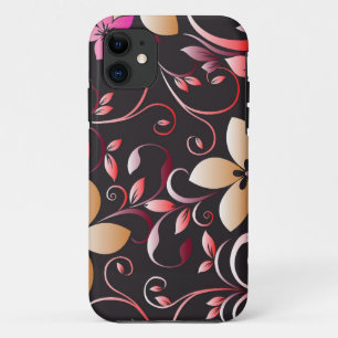 Capa Para iPhone 11 Papel de parede de flores 7