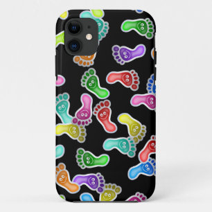 Capa Para iPhone 11 Papel de parede de sorriso feliz bonito dos pés