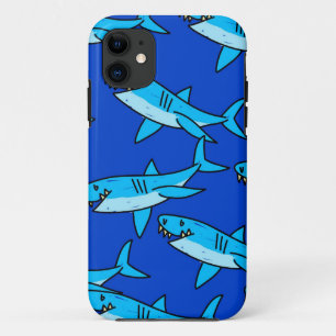 Capa Para iPhone 11 Papel de parede do tubarão