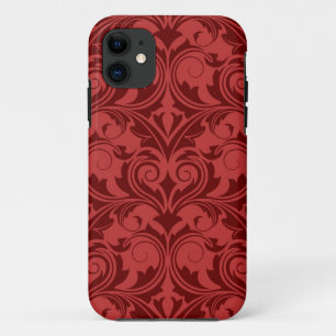Capa Para iPhone 11 Papel de parede vermelho