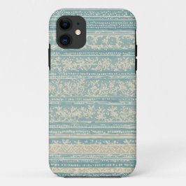 Capa Para iPhone 11 Papel de parede Vintage Dusty e Cream