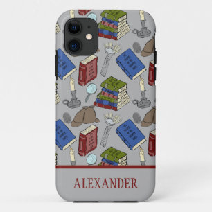 Capa Para iPhone 11 Para Leitores Livros Misteriosos Padrão