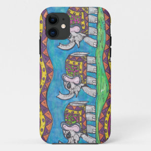 Capa Para iPhone 11 Parada Groovy do elefante