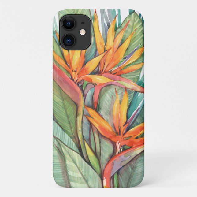 Capa Para iPhone 11 Paraíso Botânico Tropical II (Verso)