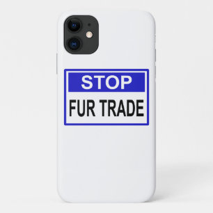 Capa Para iPhone 11 Parar sinal azul com pele