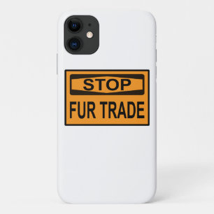 Capa Para iPhone 11 Parar Sinal de Comércio de Peles - Laranja
