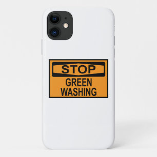 Capa Para iPhone 11 Parar Sinal de Lavagem em Verde