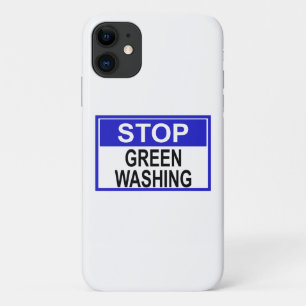 Capa Para iPhone 11 Parar Sinal de Lavagem em Verde