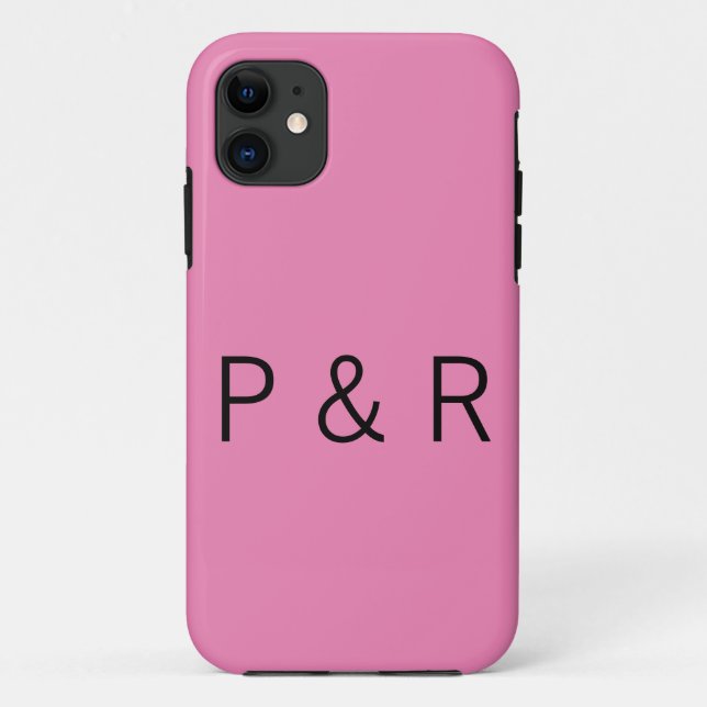 Capa Para iPhone 11 Parceiro romântico de casamento adicionar letra in (Verso)