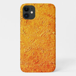 Capa Para iPhone 11 Parede derituosa com textura amarela e laranja