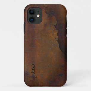 Capa Para iPhone 11 Parede rachada e enferrujada