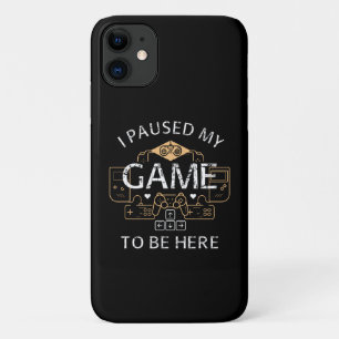 Capa Para iPhone 11 Parei Meu Jogo Para Estar Aqui