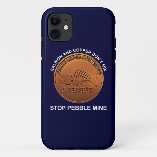 Capa Para iPhone 11 Parem Com O Pebble Mine - Penny (Verso)