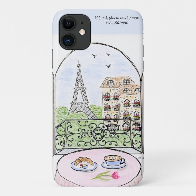 Capa Para iPhone 11 Paris é uma boa ideia (Verso)
