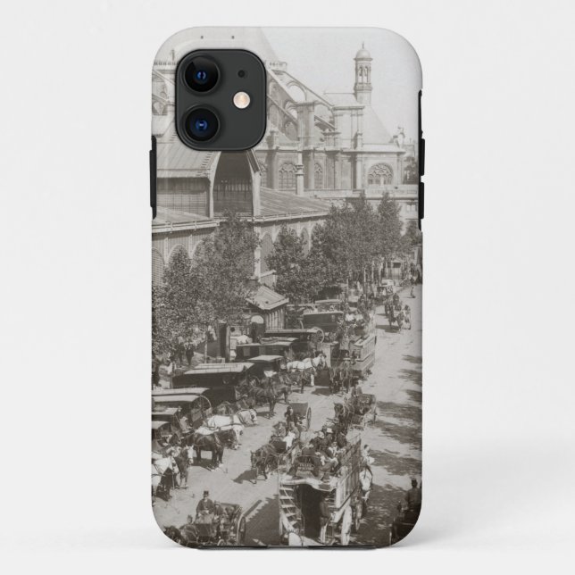 Capa Para iPhone 11 Paris: Les Halles, C1900 (Verso)