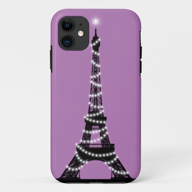 Capa Para iPhone 11 Paris Sparkles iPhone 5 Mal Ali Roxo (Verso)