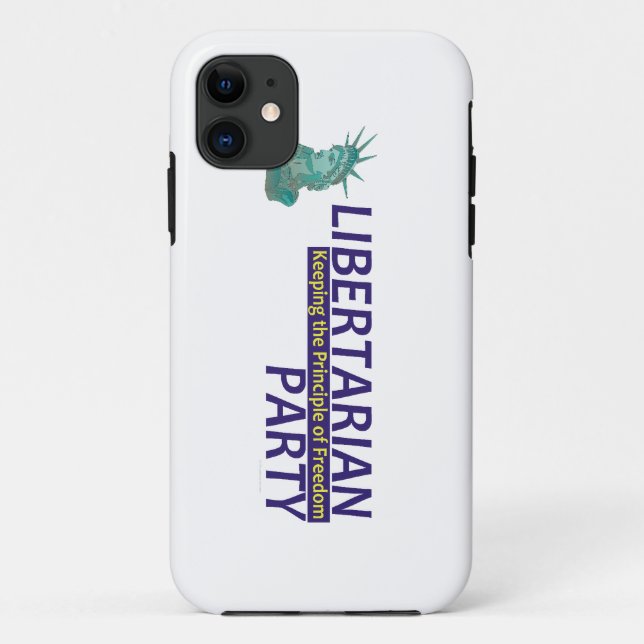 Capa Para iPhone 11 Partido do libertário do T (Verso)