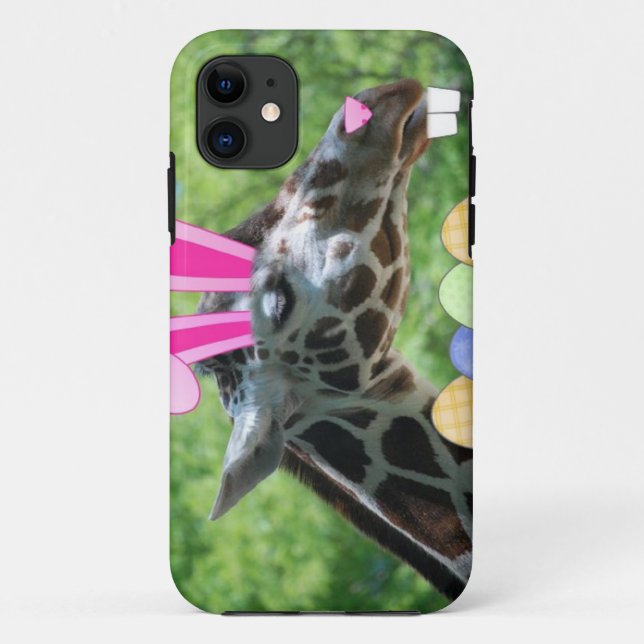 Capa Para iPhone 11 Páscoa Giraffe (Verso)