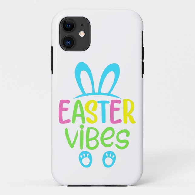 Capa Para iPhone 11 Páscoa Vibes Pastel (Verso)