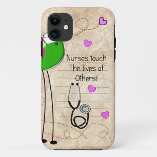 Capa Para iPhone 11 Pássaro artística da enfermeira